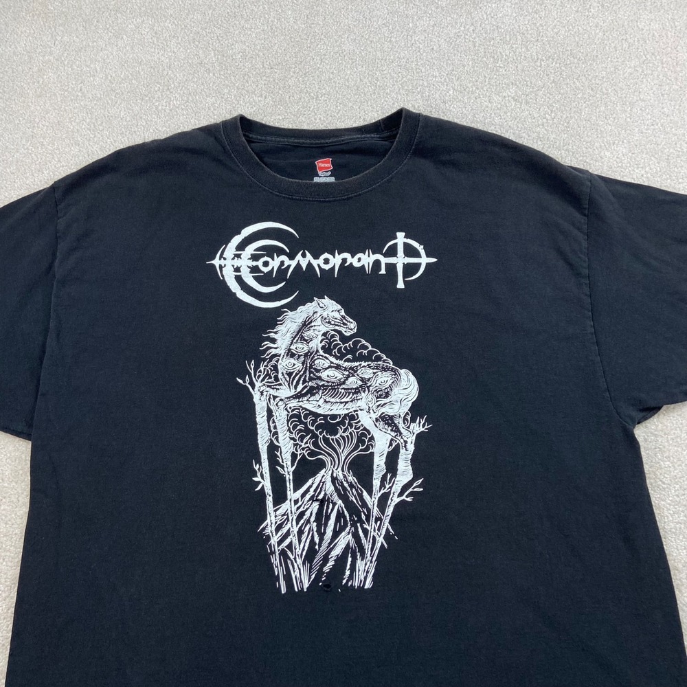 Cormorant T-Shirt Mens 2XL Black‎ Band Graphic Progressive Metal Horse